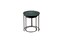 Nesting Table | Green Marble Table Set of 2 with Grey Metal Frame